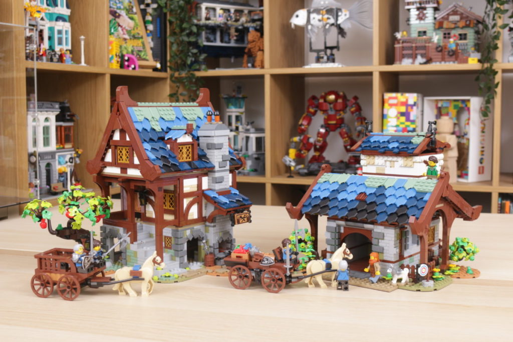Rebuilding LEGO Ideas 21318 Medieval Blacksmith with Rebrickable 39 1024x683