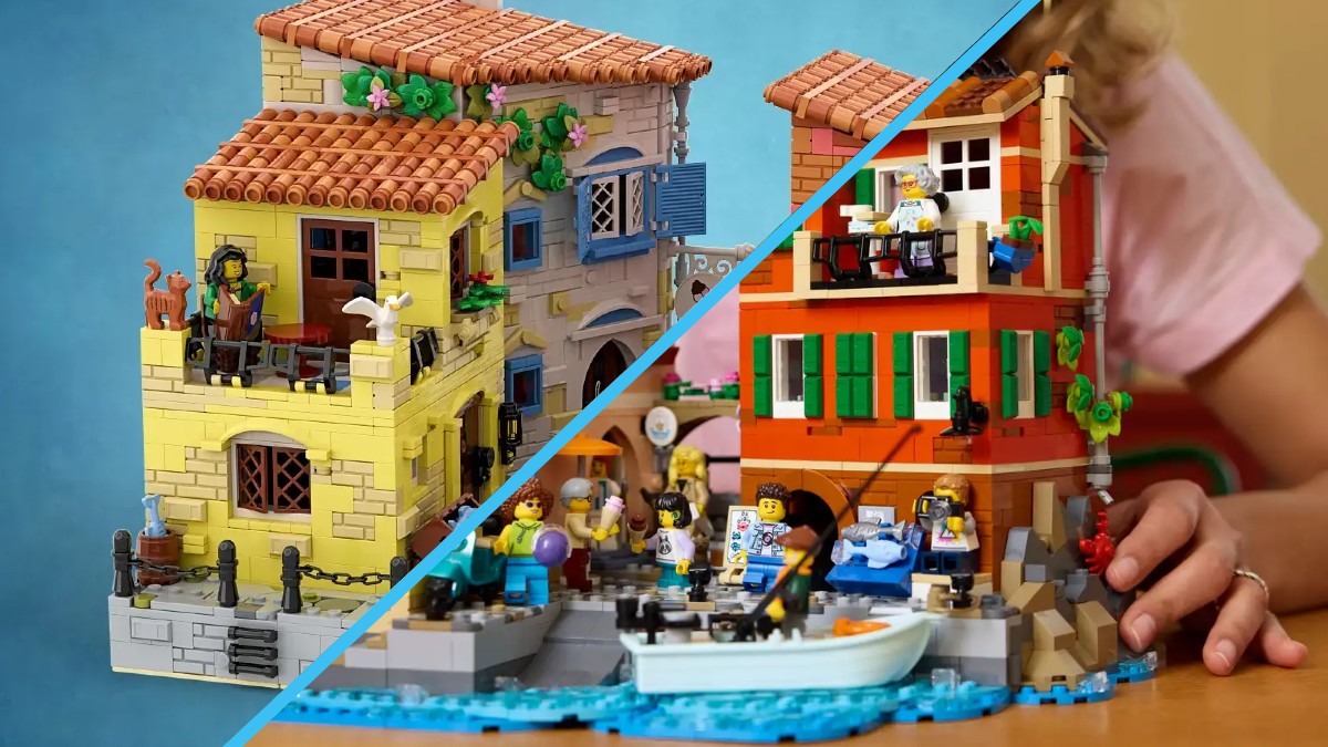 Comparing LEGO Ideas 21359 Italian Riviera to the original project