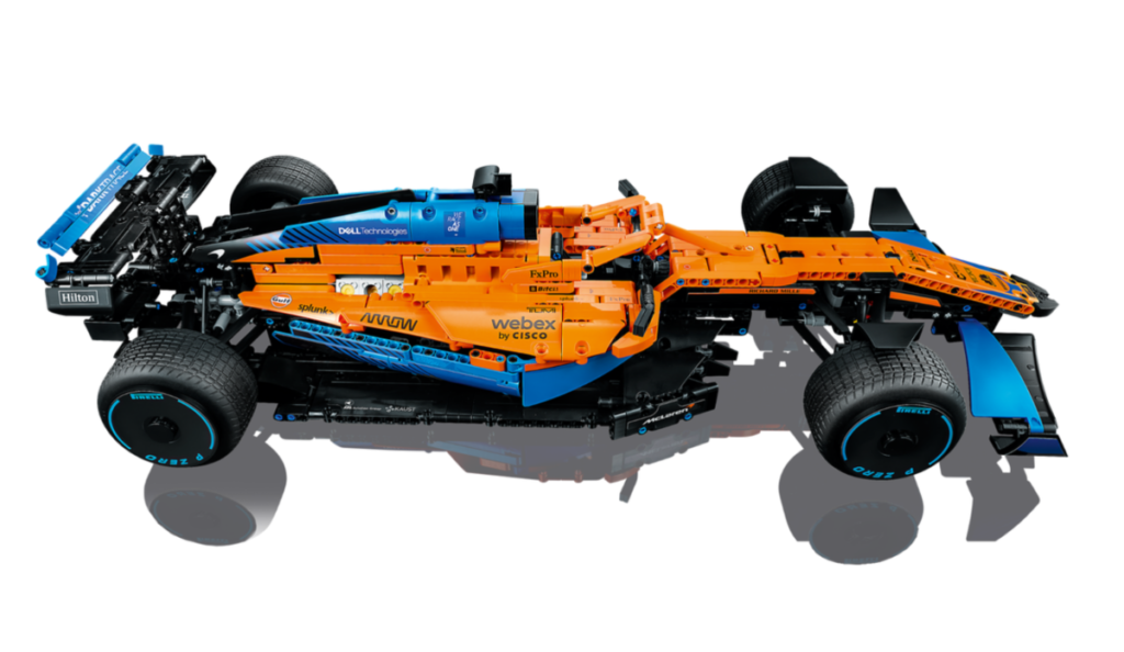 LEGO Technic 42141 McLaren Formula One Race Car side 2 1024x594