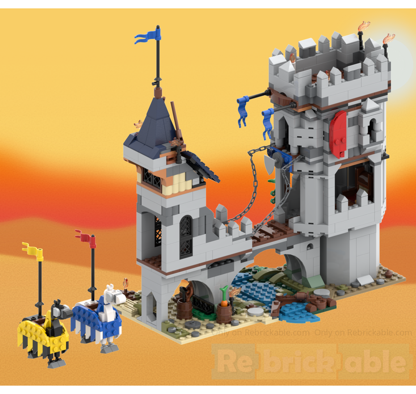Rebrickable LEGO 31168 Bridge Keep alt build 5