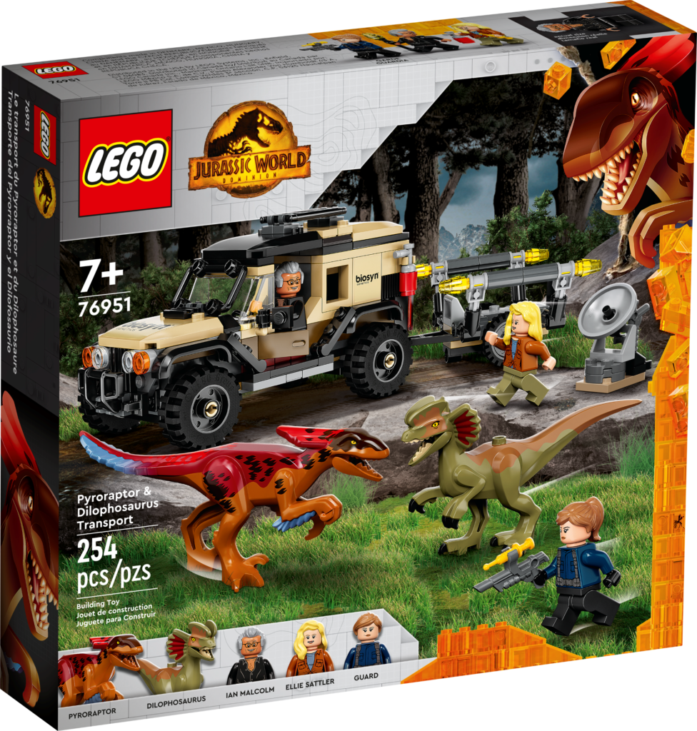 LEGO Jurassic World 76951 Pyroraptor Dilophosaurus Transport 1